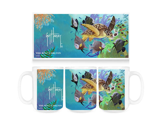 CUSTOM RITZ CARLTON Guy Harvey Full House Ceramic Coffee Mug Tea Cup Fun Novelty Gift 15 oz 269332