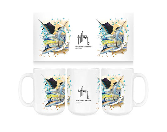 CUSTOM RITZ CARLTON Guy Harvey Southern Style Ceramic Coffee Mug Tea Cup Fun Novelty Gift 15 oz 269333