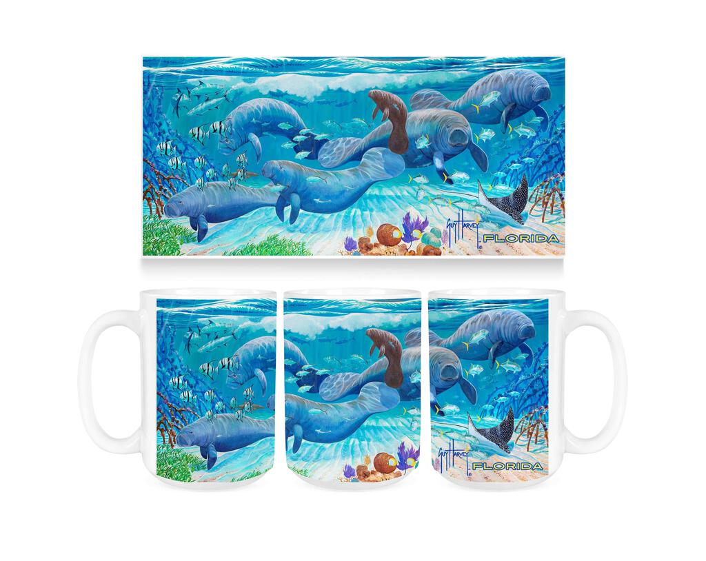 CUSTOM Guy Harvey Mangrove Refuge FLORIDA Ceramic Coffee Mug Tea Cup Fun Novelty Gift 15 oz 269338