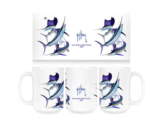 CUSTOM Guy Harvey Grand Slam CHLST Ceramic Coffee Mug Tea Cup Fun Novelty Gift 15 oz 269369