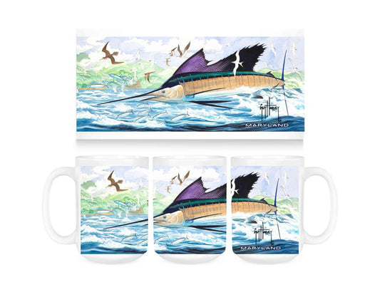 CUSTOM Guy Harvey Bullet Point MRYLD Ceramic Coffee Mug Tea Cup Fun Novelty Gift 15 oz 269374