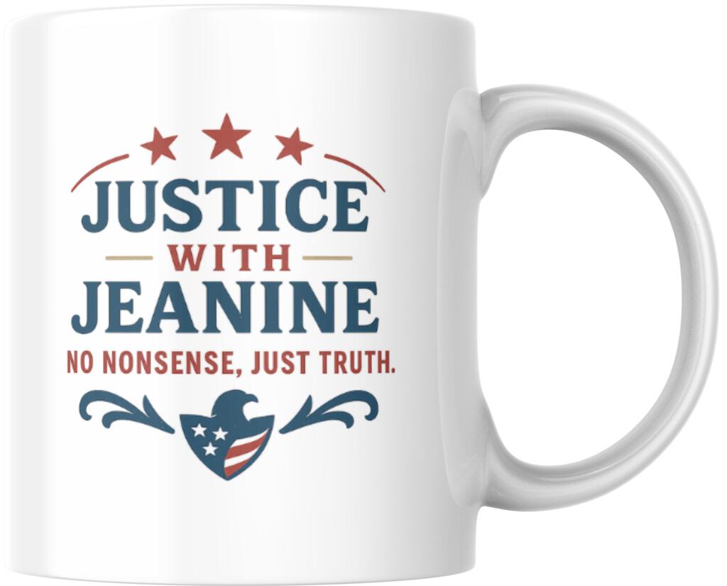 Jeanine Pirro Justice With Jeanine Ceramic Coffee Mug Tea Cup Fun Novelty Gift 12 oz 269410