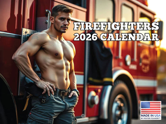 Sexy Fireman Calendar 2026 Monthly Wall 269433