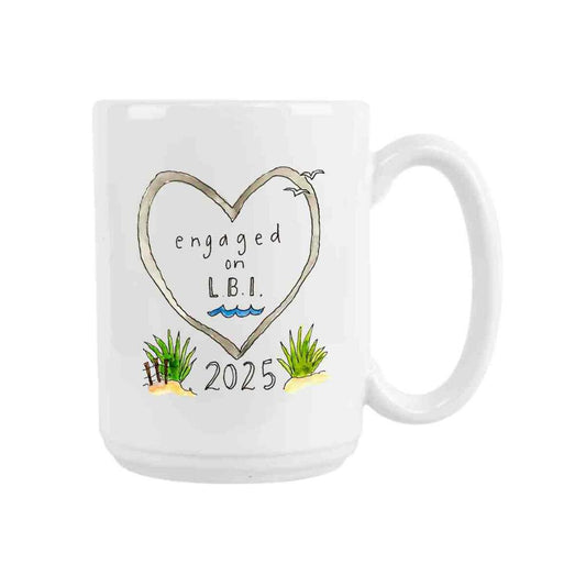 CUSTOM How To Live Engaged On Long Beach Island Ceramic Coffee Mug 15 oz 269437