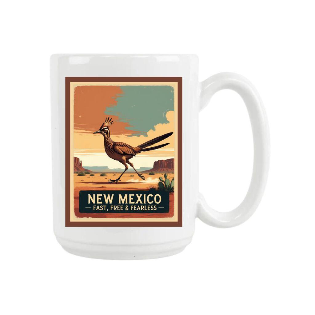 CUSTOM New Mexico Road Runner Fast Free Ceramic Coffee Mug Tea Cup Fun Novelty Gift 15 oz 269514