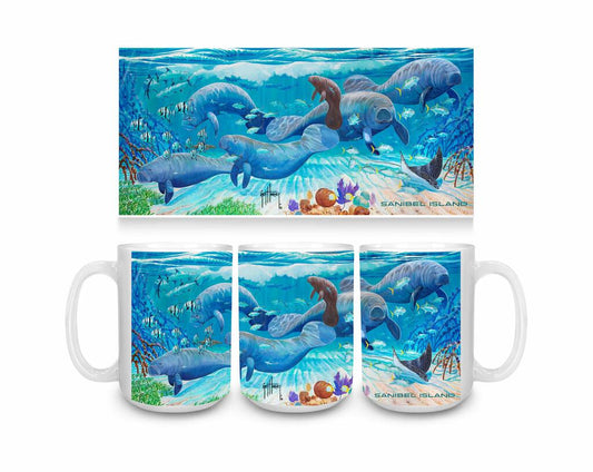 CUSTOM Guy Harvey Mangrove Refuge SANIBEL ISLAND Ceramic Coffee Mug Fun Novelty Gift 15 oz 269566