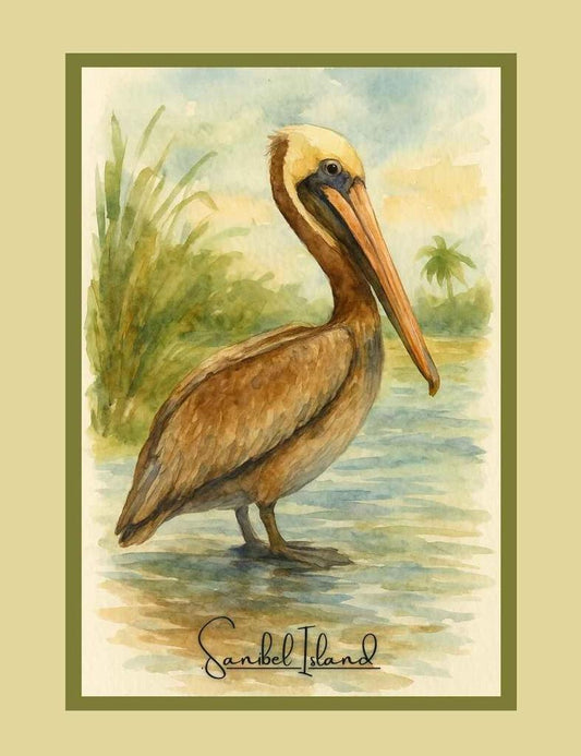 CUSTOM WILFORD AND LEE Manatee Box of 10 Blank Note Cards 4x5 269596