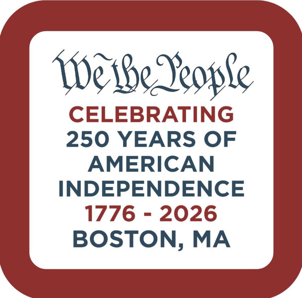 We The People 250th Anniversary Boston MA Premium Drink Coaster Resin With Cork Backing 269630