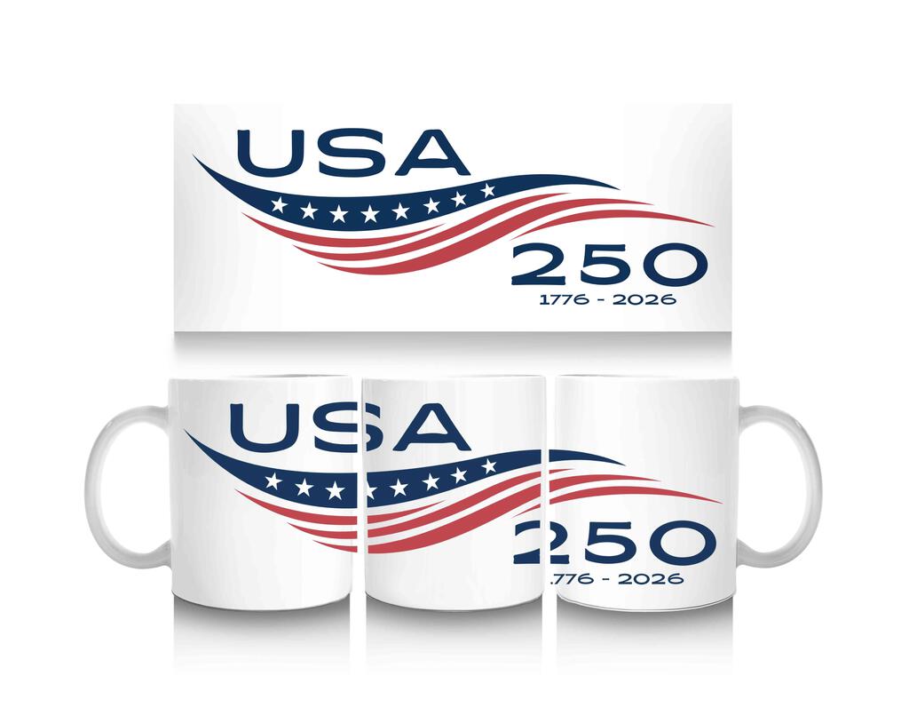 USA 250 250th Anniversary Ceramic Coffee Mug Tea Cup Fun Novelty Gift 12 oz 269692