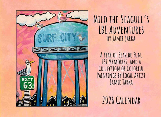 CUSTOM Milo The Seagulls LBI Adventures By Jamie Jarka 2026 Calendar 270010