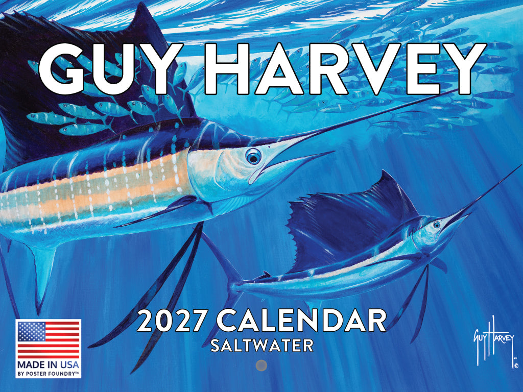 Guy Harvey Saltwater Fish Calendar 2027 270089