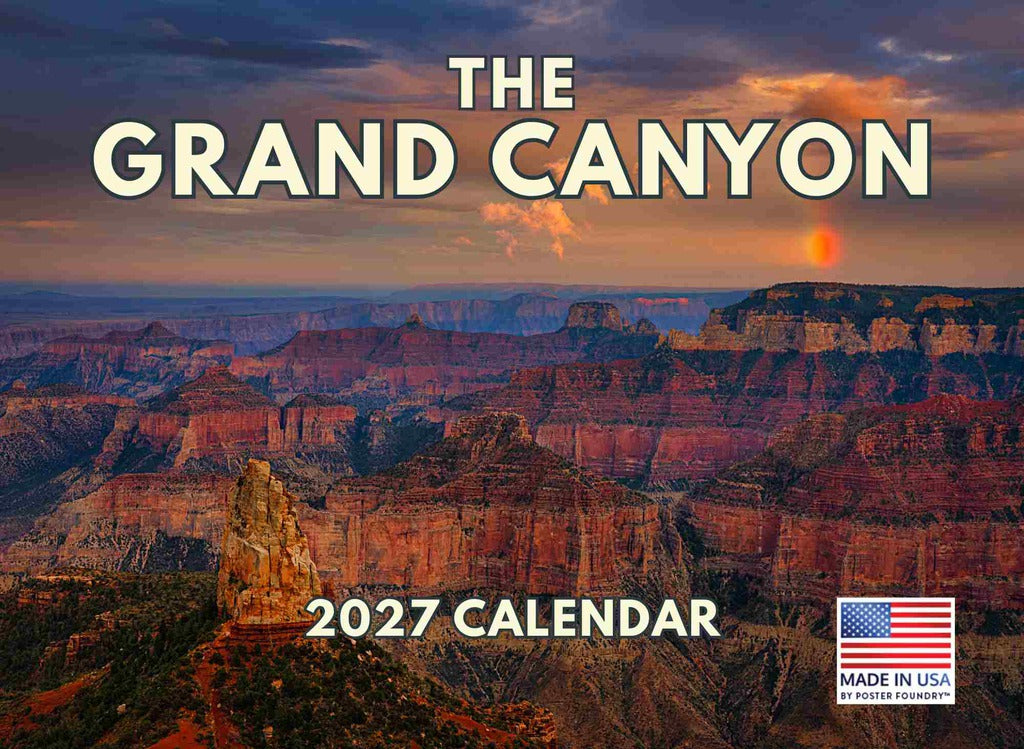 Grand Canyon Calendar 2027 Arizona Monthly Wall Calender 12 Month | American Made In The USA 270156