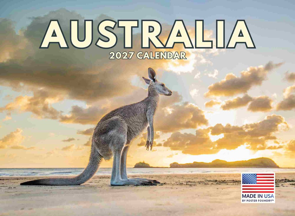Australia Calendar 2027 Monthly Wall Calender 12 Month | American Made In The USA 270426