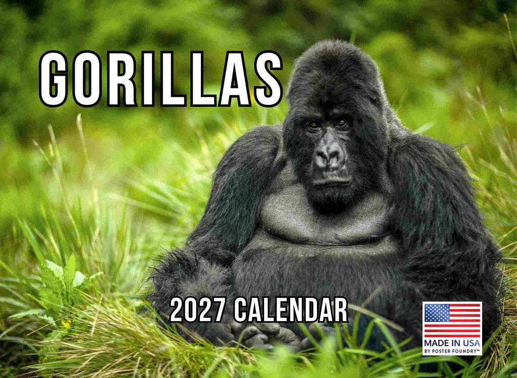 Gorilla Calendar 2027 Monthly Wall Calender 12 Month | American Made In The USA 270502