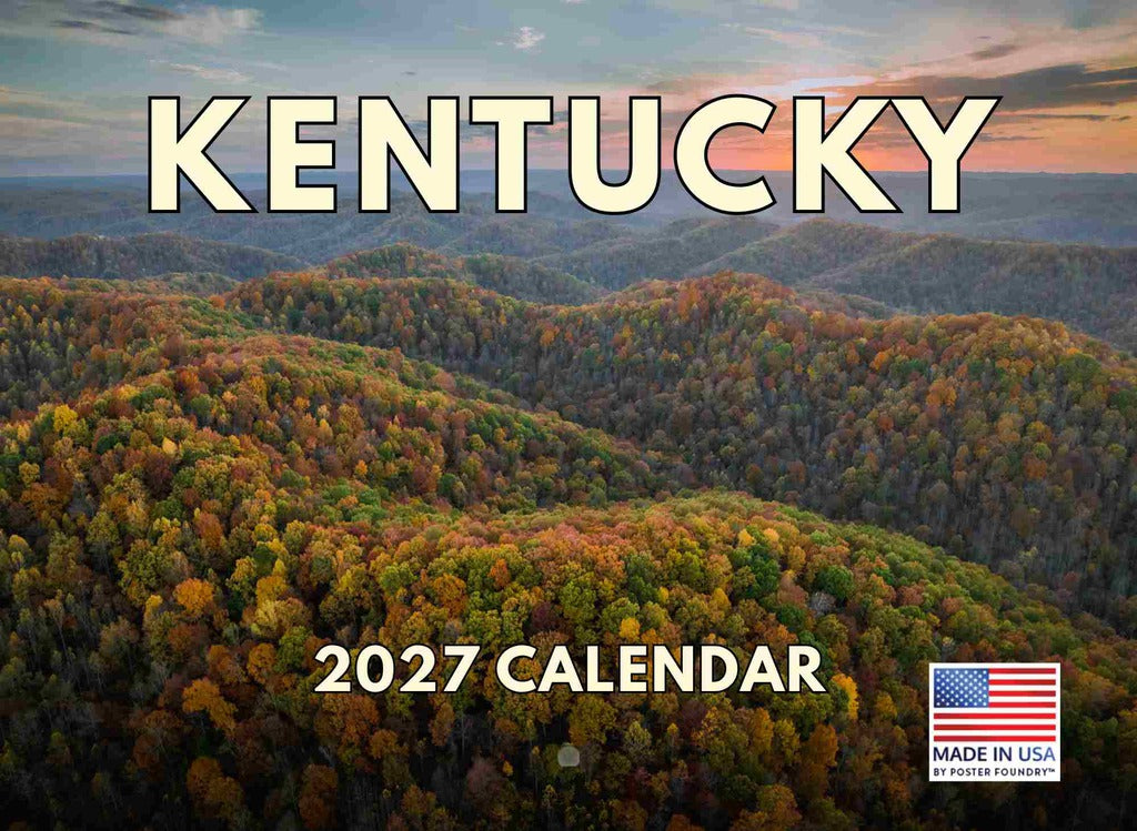 Kentucky Calendar 2027 Monthly Wall Calender 12 Month | American Made In The USA 270510