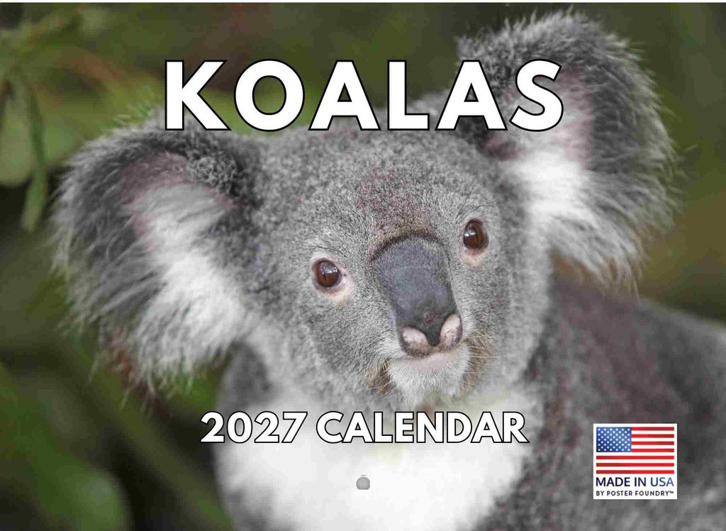 Koala Calendar 2027 Monthly Wall Calender 12 Month | American Made In The USA 270569