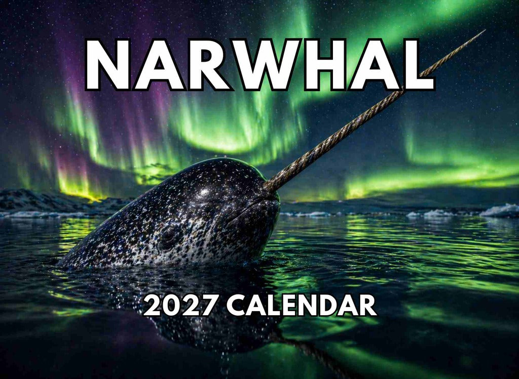 Narwhal Calendar 2027 Monthly Wall Calender 12 Month | American Made In The USA 270715