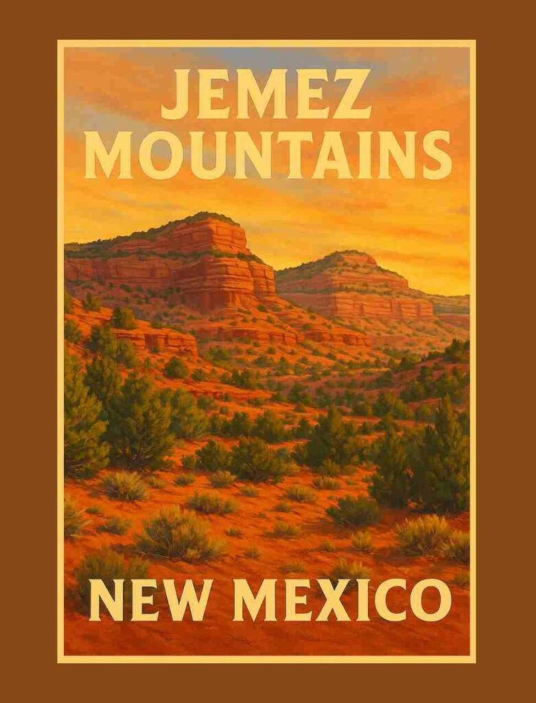 New Mexico Jemez Mountains Box of 10 Blank Note Cards 4x5 4x5 272134
