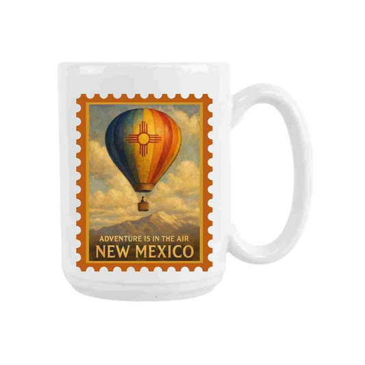 CUSTOM New Mexico Adventure Is In The Air Balloon Mountains Ceramic Coffee Mug 15 oz 272340