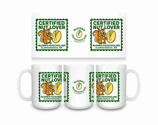 CUSTOM McGinns Pistachioland Certified Nut Lover Ceramic Coffee Tea Mug Fun Novelty Gift 15 oz 274635