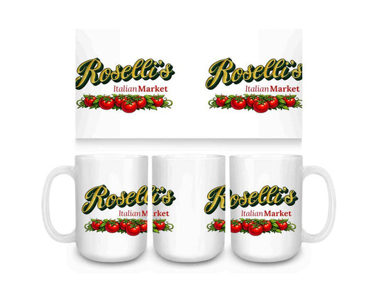 CUSTOM Rosellis Italian Market Ceramic Coffee Mug 15 oz 274711