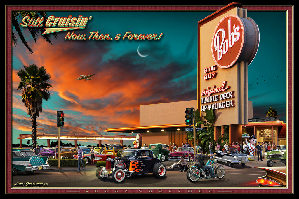 Bobs Still Cruisin by Larry Grossman Print Poster 12x18 274720