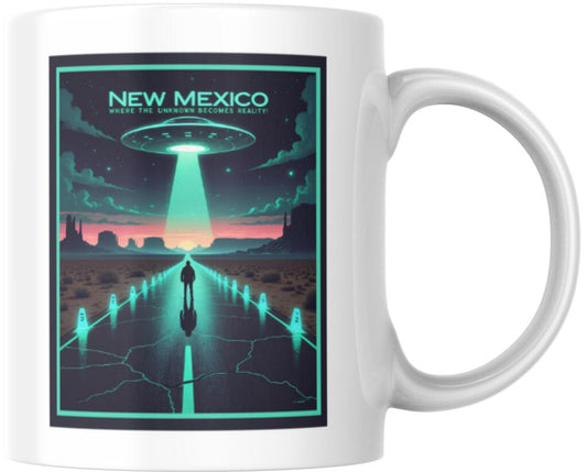 CUSTOM New Mexico UFO Unreal Becomes Reality Ceramic Coffee Mug 12 oz 275079