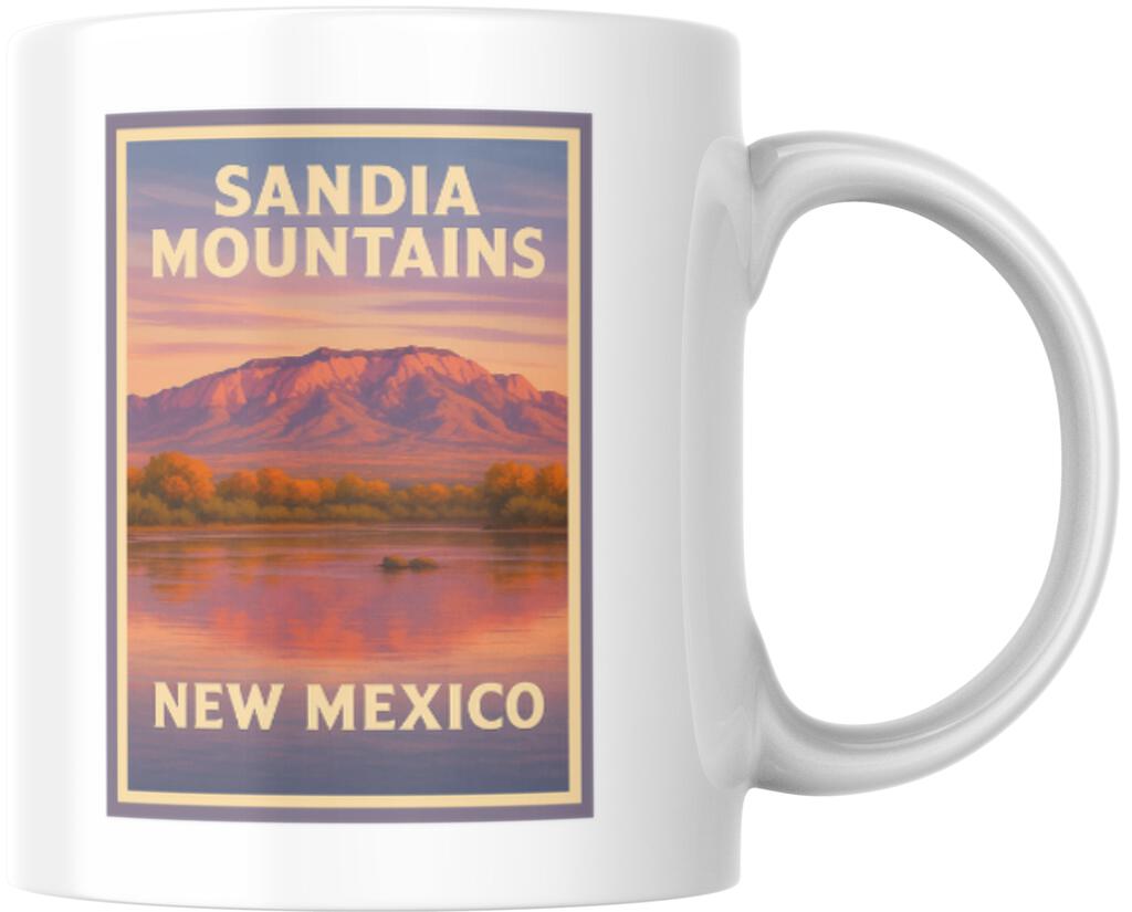 CUSTOM New Mexico Sandia Mountains Ceramic Coffee Mug 12 oz 275081
