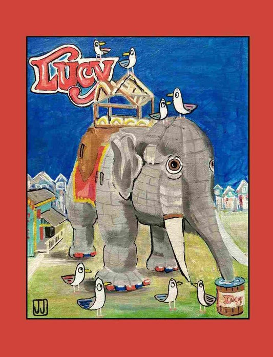 CUSTOM Jamie Jarka Lucy The Elephant Milo LBI Adventures Box of 10 Blank Note Cards 4x5  275085