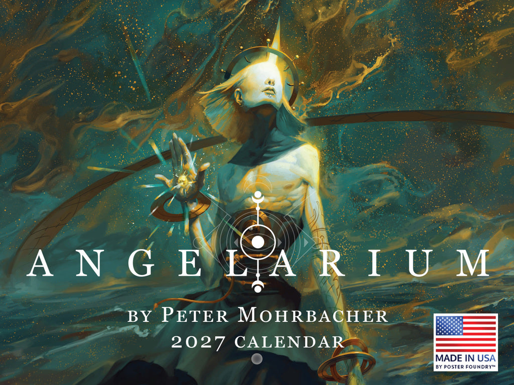 Angelarium by Peter Mohrbacher Calendar 2027 Monthly Wall Calender 12 Month | American Made In The USA 275291