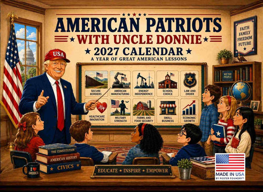 American Patriots Uncle Donnie Calendar 2027 Monthly Wall Calender 12 Month | American Made In The USA 275307
