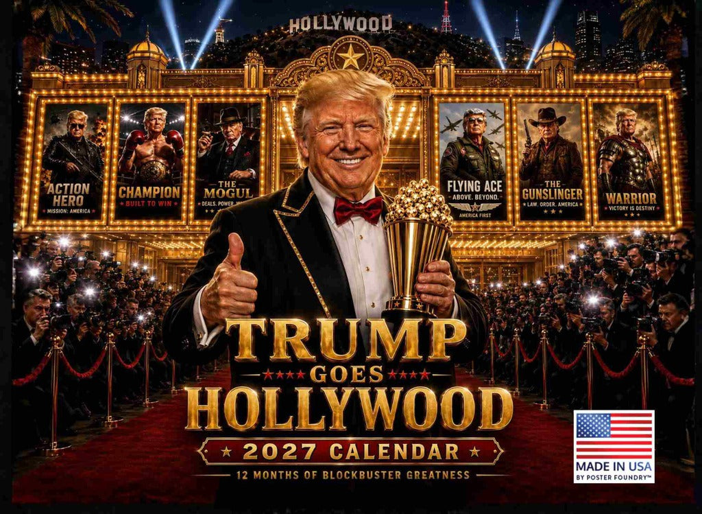 Trump Goes Hollywood Calendar 2027 Wall | American Made In The USA 275309