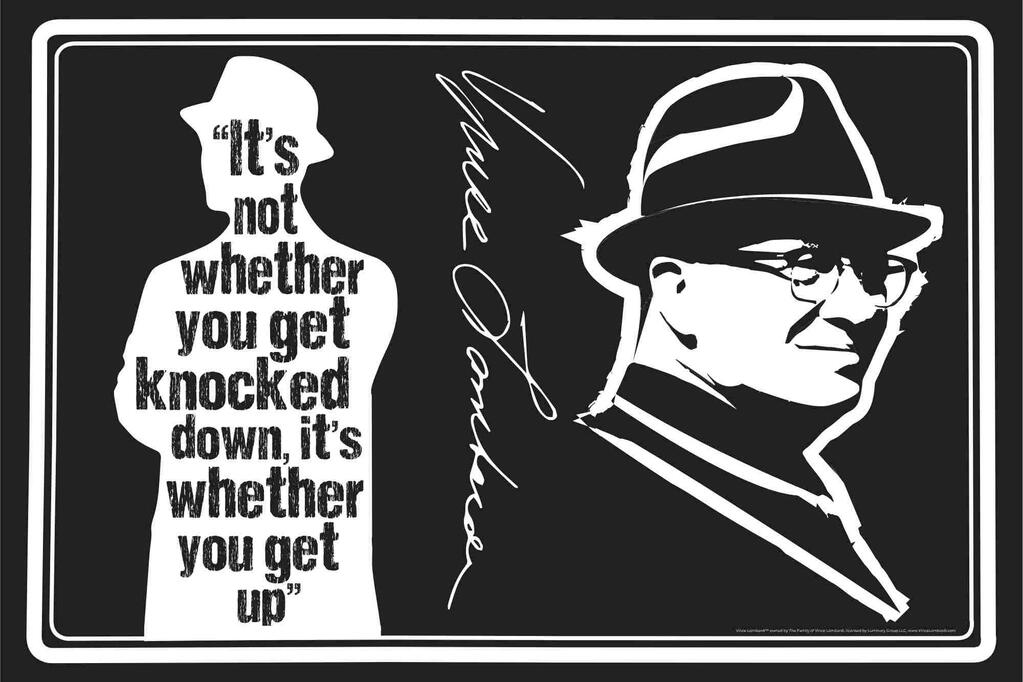 CUSTOM Lombardi Get Up 12x18 Poster 275448