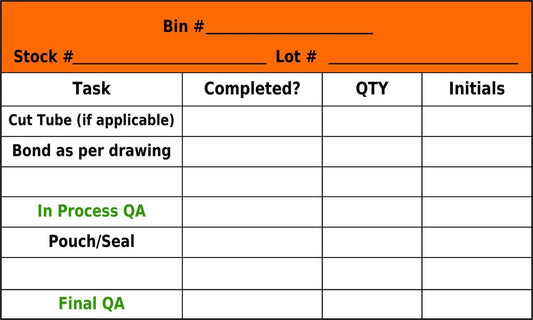 CUSTOM Paq Source Orange Bin Card 3x5 275461