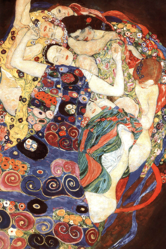 Gustav Klimt The Virgin 1913 Art Nouveau Symbolism Painting Evolution Womanhood Famous Cool Wall Art Print Poster 12x18 28913