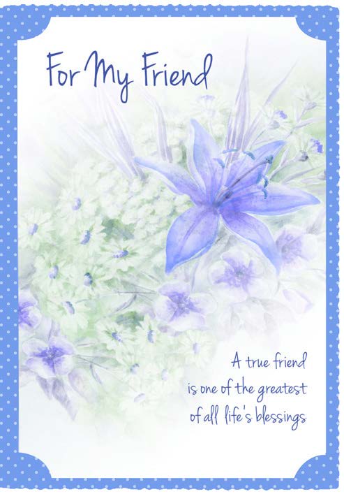 Lilac flowers- Friend birthday card. 6. Retail: $2.99. Inside: May your birthday be filled with the delight... 4802