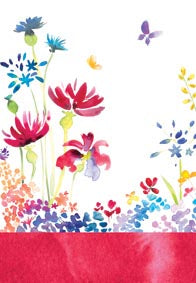 Watercolor floral- Blank greeting card. Retail: $2.99. 6. Inside: Blank 5040