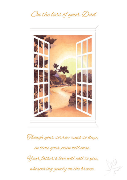 Country field- Sympathy Husband greeting card. Retail: $3.49. 6. Inside: Let your heart be open to this thought... 5808