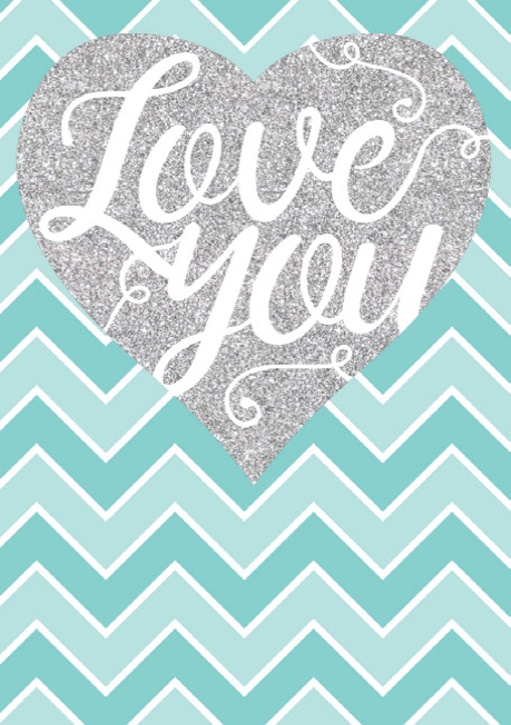 Love you blank card from the Glitz collection. Retail $3.99. . Inside: Blank 7800