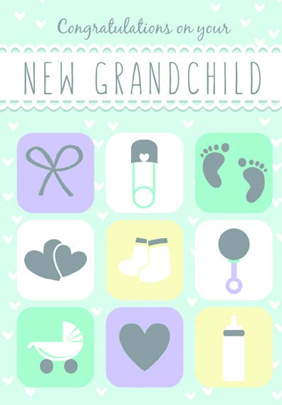 BABY ICONS - NEW GRANDCHILD
Retail: $2.99 
Inside: Nothing is more precious... 8067