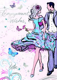 Engagement greeting card
Retail: $3.99 
Inside: Friendship and love, laughter and caring... 5012